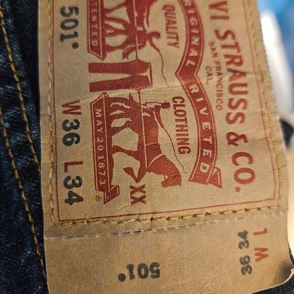 Levis 501 button fly jeans new - Picture 7 of 15